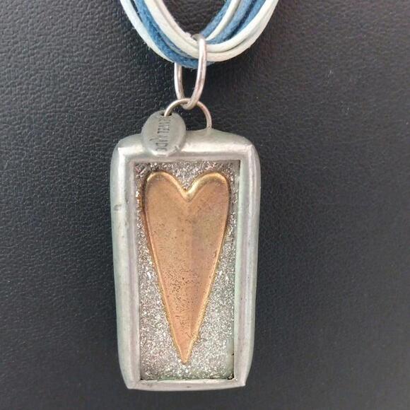 JEWEL KADE Reversable "Make a Wish For You" On Pendant,925, Italy Marked Tag - Picture 2 of 9